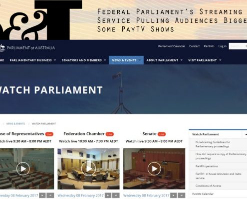 Federal Parliament’s Streaming Video Service Pulling Audiences Bigger Than Some PayTV Shows